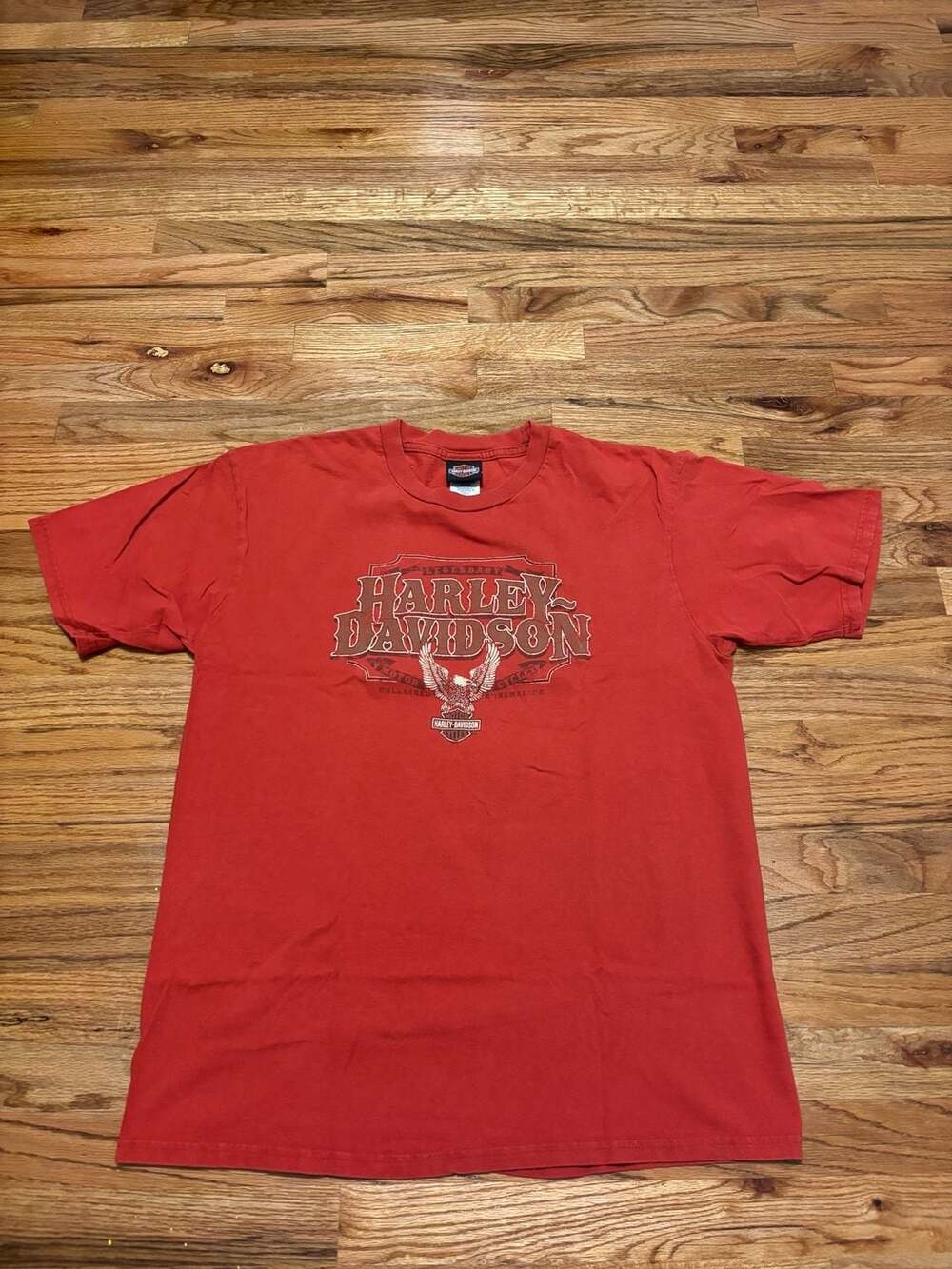 Harley-Davidson Orlando Florida T-Shirt Size XL Red Graphic Tee
